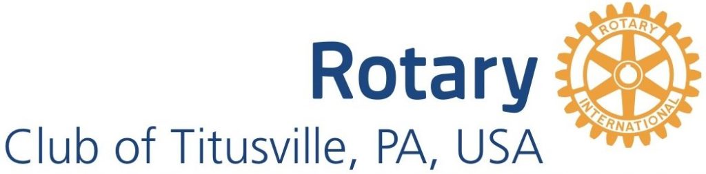 Logo of the Titusville Rotary Club in Titusville, Pennsylvania